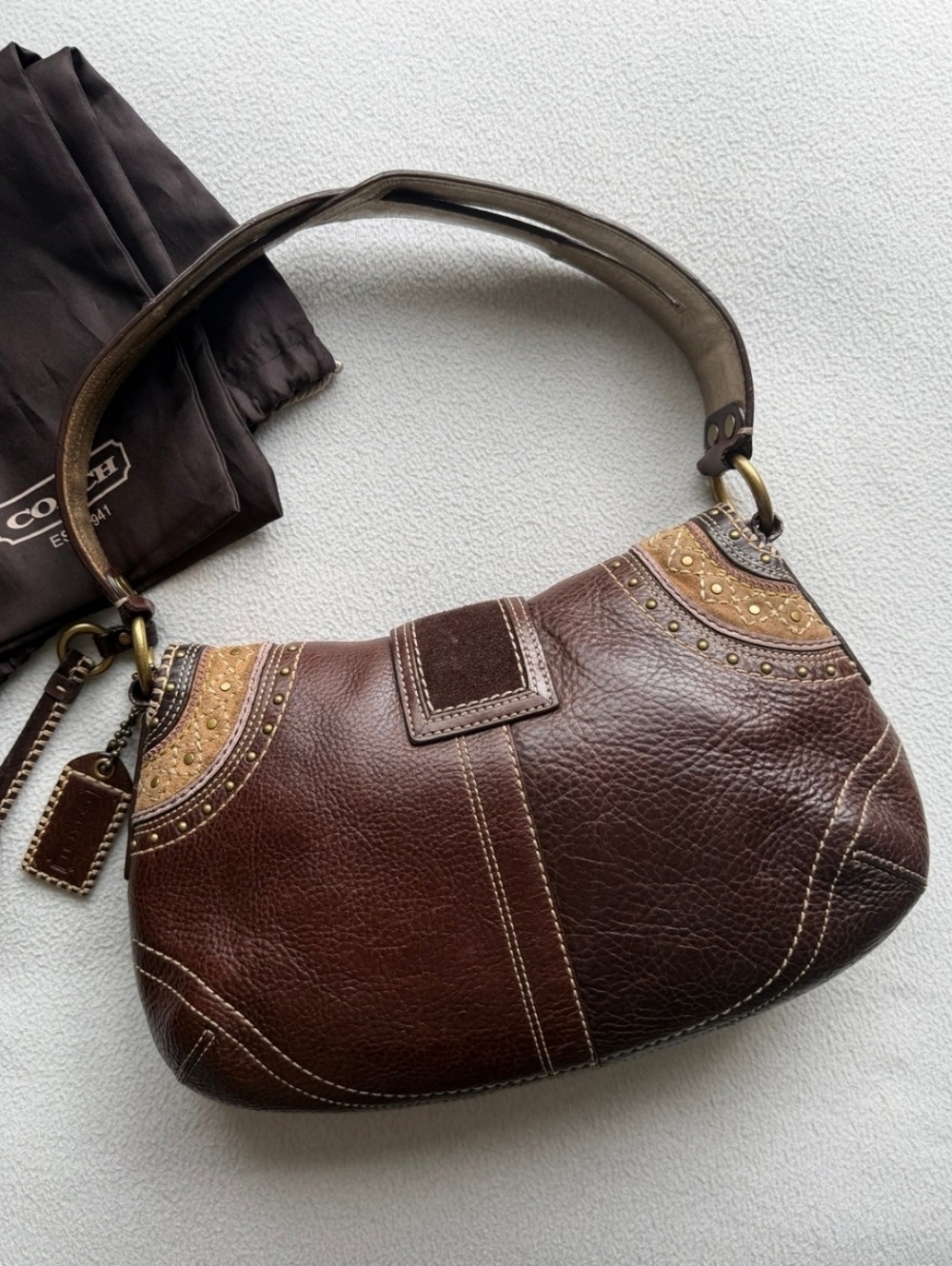 Rare And Unique Coach Soho Bag 100% Leather - Picture 4 of 10